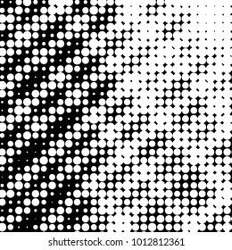 Grunge halftone black and white dots texture background. Spotted vector Abstract Texture
