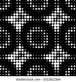 Grunge halftone black and white dots texture background. Spotted vector Abstract Texture
