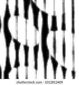 Grunge halftone black and white dots texture background. Spotted vector Abstract Texture
