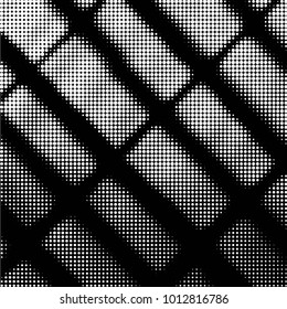 Grunge halftone black and white dots texture background. Spotted vector Abstract Texture
