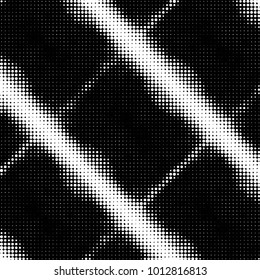 Grunge halftone black and white dots texture background. Spotted vector Abstract Texture
