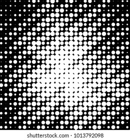 Grunge halftone black and white dots texture background. Spotted vector Abstract Texture
