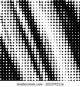 Grunge halftone black and white dots texture background. Spotted vector Abstract Texture
