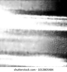 Grunge halftone black and white dots texture background. Spotted vector Abstract Texture
