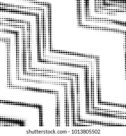 Grunge halftone black and white dots texture background. Spotted vector Abstract Texture
