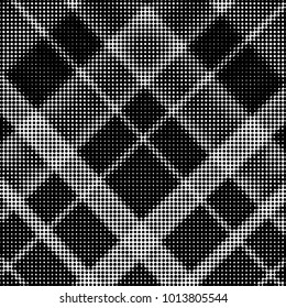 Grunge halftone black and white dots texture background. Spotted vector Abstract Texture
