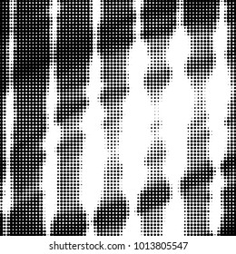 Grunge halftone black and white dots texture background. Spotted vector Abstract Texture
