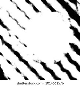 Grunge halftone black and white dots texture background. Spotted vector Abstract Texture
