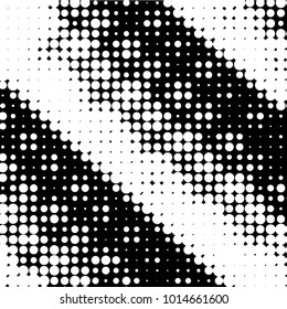 Grunge halftone black and white dots texture background. Spotted vector Abstract Texture
