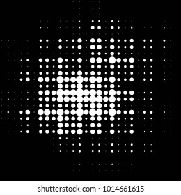 Grunge halftone black and white dots texture background. Spotted vector Abstract Texture
