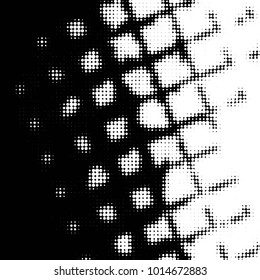 Grunge halftone black and white dots texture background. Spotted vector Abstract Texture
