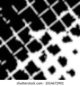 Grunge halftone black and white dots texture background. Spotted vector Abstract Texture
