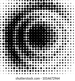 Grunge halftone black and white dots texture background. Spotted vector Abstract Texture
