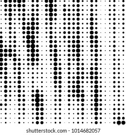 Grunge halftone black and white dots texture background. Spotted vector Abstract Texture
