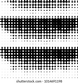 Grunge halftone black and white dots texture background. Spotted vector Abstract Texture