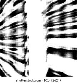 Grunge halftone black and white dots texture background. Spotted vector Abstract Texture

