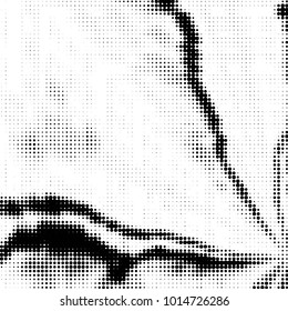 Grunge halftone black and white dots texture background. Spotted vector Abstract Texture
