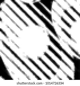 Grunge halftone black and white dots texture background. Spotted vector Abstract Texture

