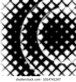 Grunge halftone black and white dots texture background. Spotted vector Abstract Texture

