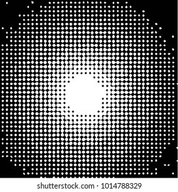 Grunge halftone black and white dots texture background. Spotted vector Abstract Texture
