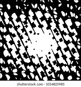 Grunge halftone black and white dots texture background. Spotted vector Abstract Texture
