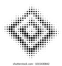 Grunge halftone black and white dots texture background. Spotted vector Abstract Texture
