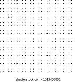 Grunge halftone black and white dots texture background. Spotted vector Abstract Texture
