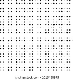 Grunge halftone black and white dots texture background. Spotted vector Abstract Texture
