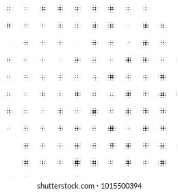 Grunge halftone black and white dots texture background. Spotted vector Abstract Texture