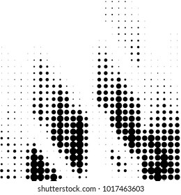 Grunge halftone black and white dots texture background. Spotted vector Abstract Texture
