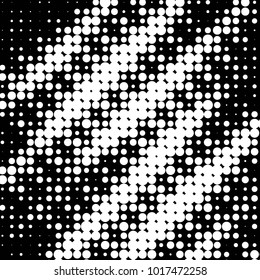 Grunge halftone black and white dots texture background. Spotted vector Abstract Texture
