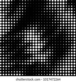 Grunge halftone black and white dots texture background. Spotted vector Abstract Texture
