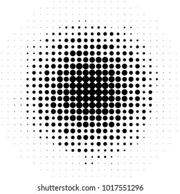 Grunge halftone black and white dots texture background. Spotted vector Abstract Texture
