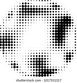Grunge halftone black and white dots texture background. Spotted vector Abstract Texture
