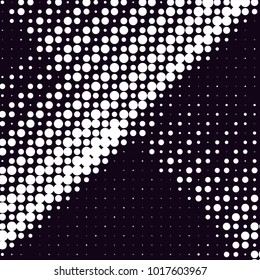 Grunge halftone black and white dots texture background. Spotted vector Abstract Texture
