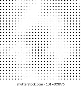 Grunge halftone black and white dots texture background. Spotted vector Abstract Texture
