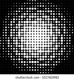 Grunge halftone black and white dots texture background. Spotted vector Abstract Texture
