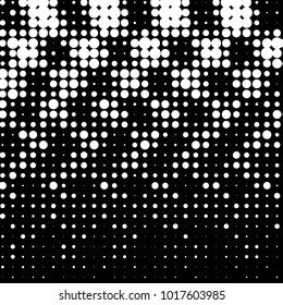 Grunge halftone black and white dots texture background. Spotted vector Abstract Texture
