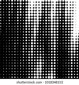 Grunge halftone black and white dots texture background. Spotted vector Abstract Texture
