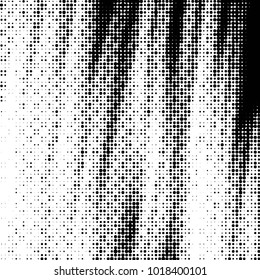 Grunge halftone black and white dots texture background. Spotted vector Abstract Texture
