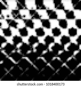 Grunge halftone black and white dots texture background. Spotted vector Abstract Texture
