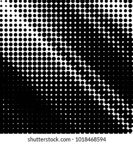 Grunge halftone black and white dots texture background. Spotted vector Abstract Texture
