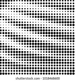 Grunge halftone black and white dots texture background. Spotted vector Abstract Texture
