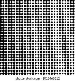 Grunge halftone black and white dots texture background. Spotted vector Abstract Texture
