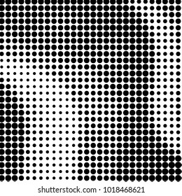 Grunge halftone black and white dots texture background. Spotted vector Abstract Texture
