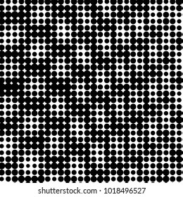 Grunge halftone black and white dots texture background. Spotted vector Abstract Texture
