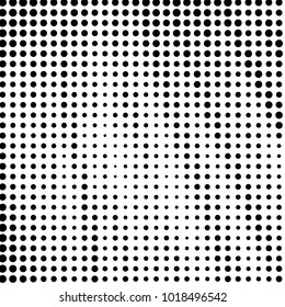 Grunge halftone black and white dots texture background. Spotted vector Abstract Texture
