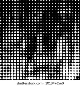 Grunge halftone black and white dots texture background. Spotted vector Abstract Texture

