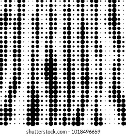 Grunge halftone black and white dots texture background. Spotted vector Abstract Texture
