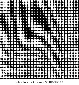 Grunge halftone black and white dots texture background. Spotted vector Abstract Texture
